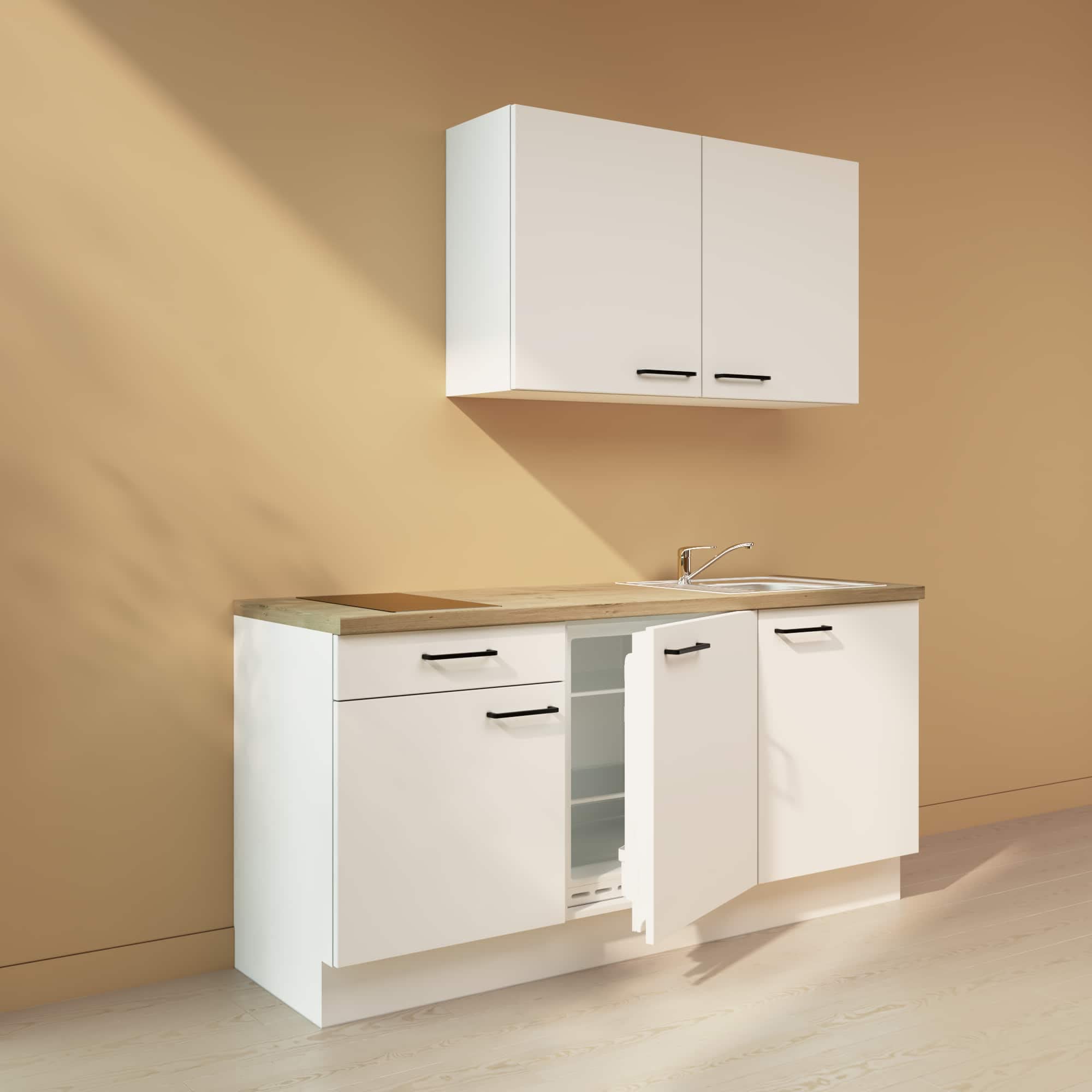 WALLERS cuisine complète 180 cm : Meubles 19mm + Plan de travail 3